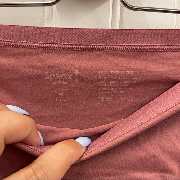 NWT Speax by Thinx Absorbent Underwear Bikini Cut in Rose Sz M - Picture 2 of 6